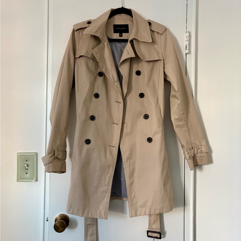 Banana Republic Mid-Length Double-Breasted Trench Coat